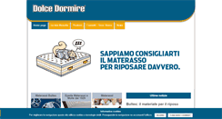 Desktop Screenshot of dolcedormire.it